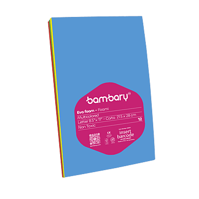Foami Carta Pqt x 12 Und Multicolor