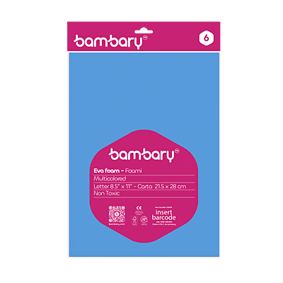 Foami Carta Bolsa A/S x 6 Und Set Multicolor 1