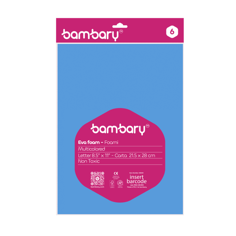 Foami Carta Bolsa A/S x 6 Und Set Multicolor 1