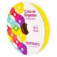 Cinta Organza N°3 x 50 yd Cinta Organza N°3 x 50 yd
