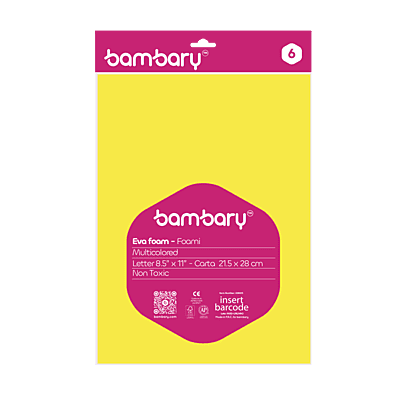Foami Carta Bolsa A/S x 6 Und Set Multicolor 2