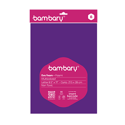 Foami Carta Bolsa A/S x 6 Und Set Multicolor 3