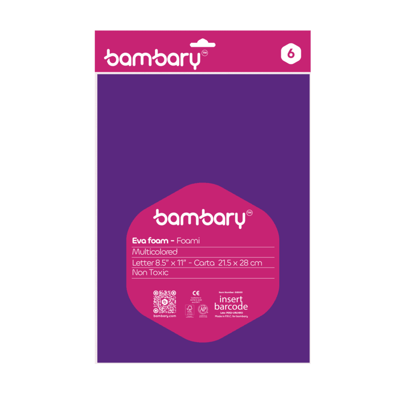 Foami Carta Bolsa A/S x 6 Und Set Multicolor 3