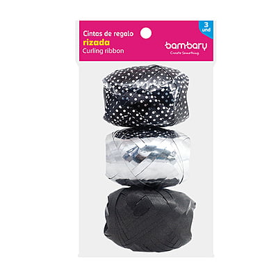 Cintas de Regalo Rizadas 5 mm x 10 m A/S 3 Und Multicolor 5