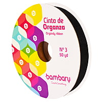 Cinta Organza N°3 x 50 yd Cinta Organza N°3 x 50 yd