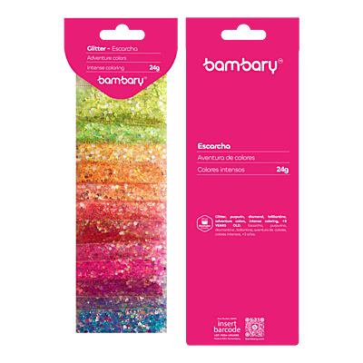 Escarcha Colores Resplandeciente 24 g (2 g x 12 Bolsas)