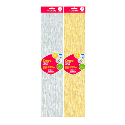 Papel Crepe Metalizado A/S 50 cm x 2 m 1 Und